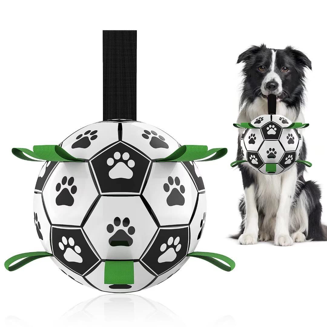 Interactive Soccer Ball Toy for Large Dogs - Outdoor Training Fun! - silverfoxgoods